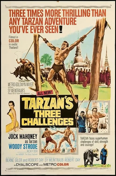 Tarzan's Three Challenges film posteri